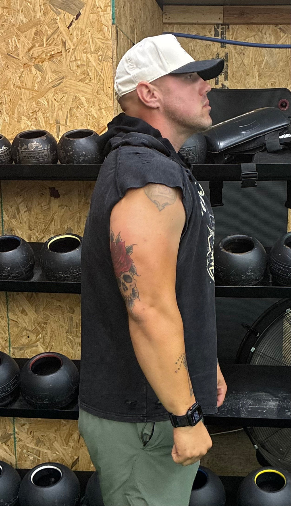 Hardline Snow Washed Sleeveless Hooded Tank